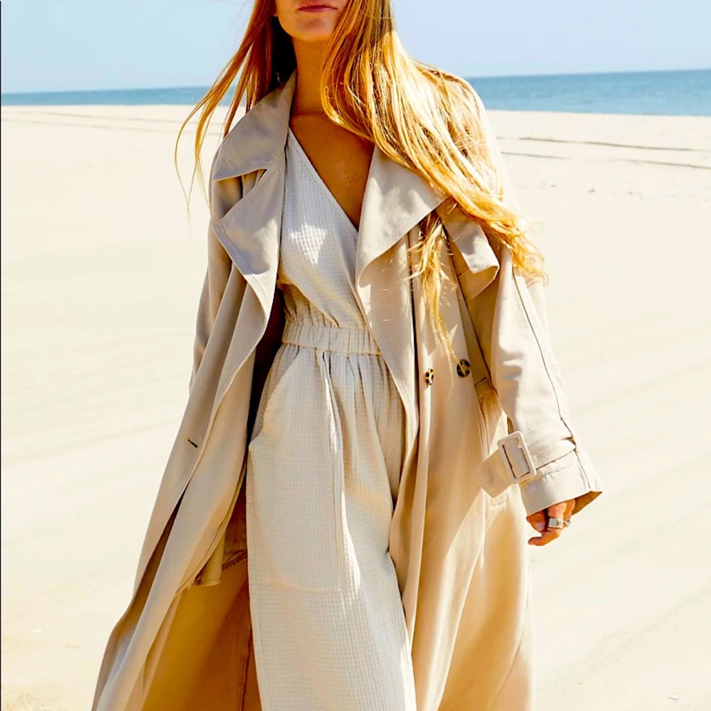 NWT free people trench coat xs